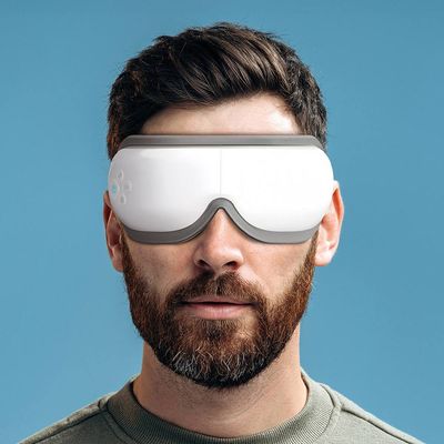 Wellbeing Heated Eye Massager USB-C Foldable With White Noise - White - Thumbnail 2