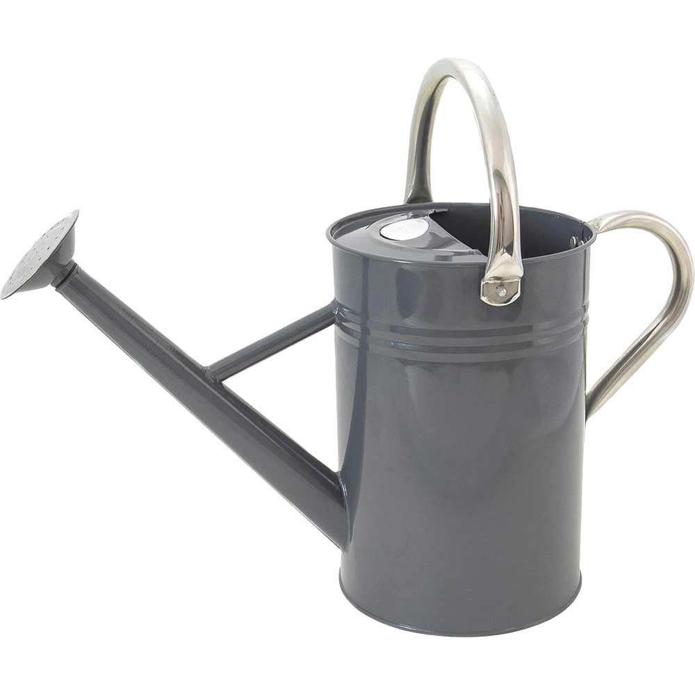 Kent and Stowe Metal Watering Can Cool Grey 4.5l - Image 1