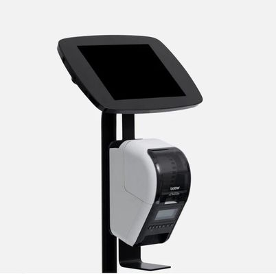 Bouncepad Floorstanding with Brother Printer mount tablet security enc
