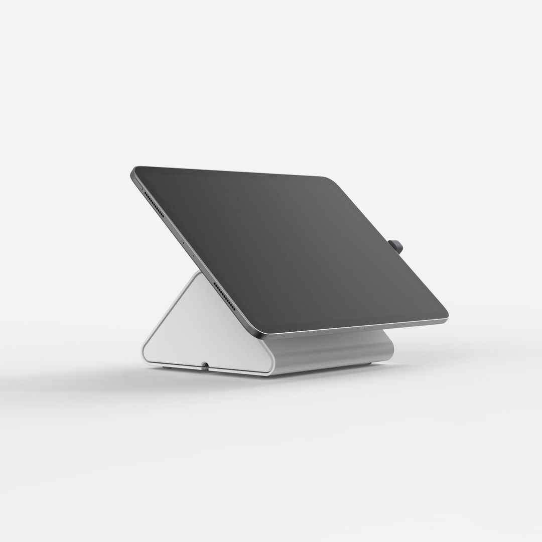 Bouncepad Core Flip | White | Compatible with All USB-C Tablets - Image 1