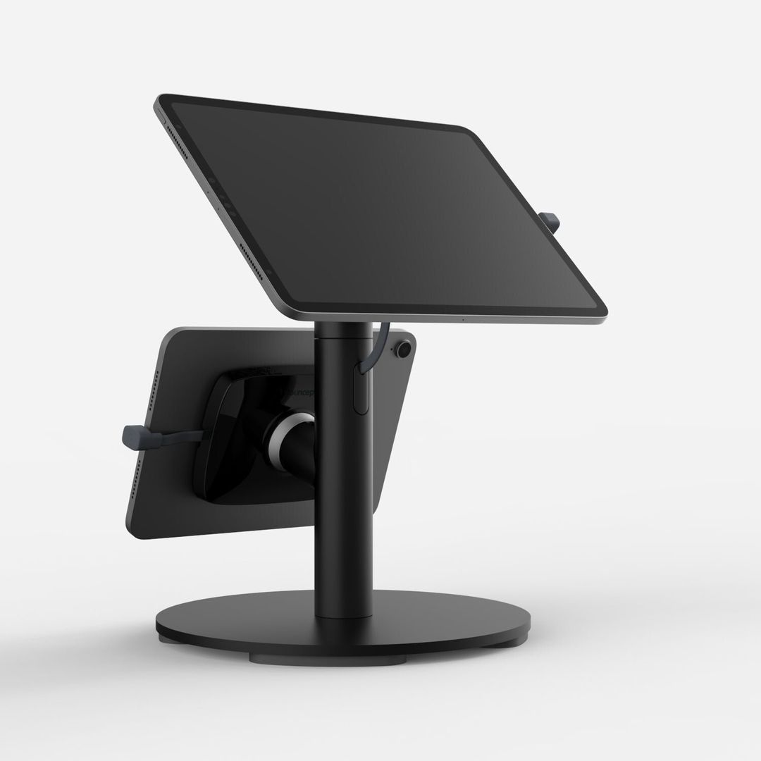 Bouncepad Core Twin + Counter Base | Compatible with All USB-C | Black - Image 1