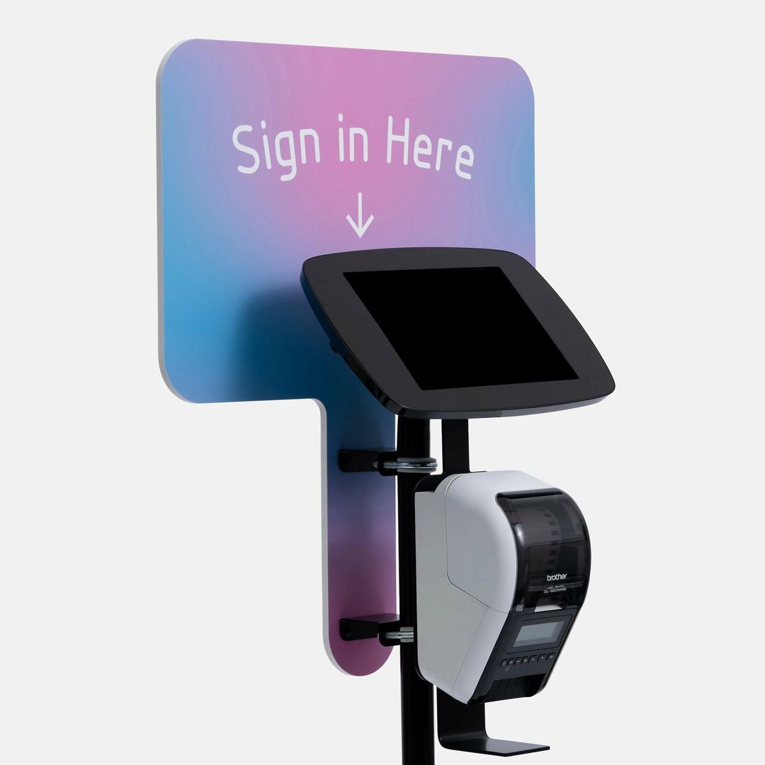 Bouncepad Floorstanding with Brother Printer Mount and Branding Board - Image 1