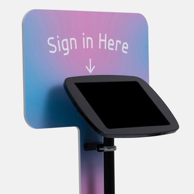 Bouncepad Floorstanding with Branding Board and USB Cable | Exposed Fr