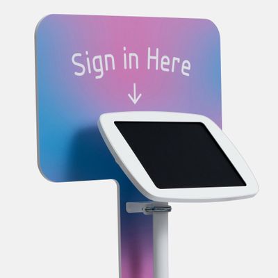 Bouncepad Floorstanding with Branding Board and USB Cable | Exposed Fr