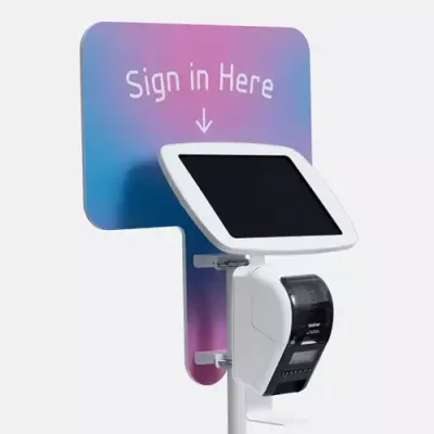 Bouncepad Floorstanding with Brother Printer Mount and Branding Board - Thumbnail 3