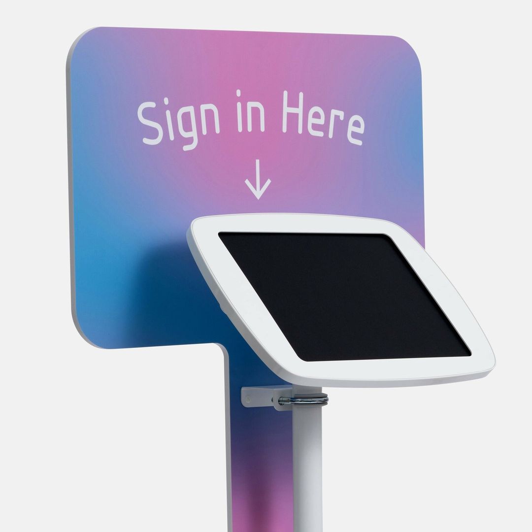 Bouncepad Floorstanding with Branding Board and USB Cable | Covered Fr - Image 1