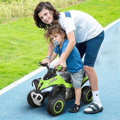 HOMCOM Ride on Toy for Kids 4 Wheel Motorcycle - Green