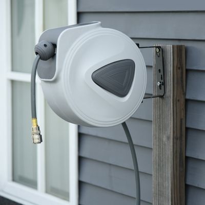 DURHAND Retractable Air Hose Reel - Grey