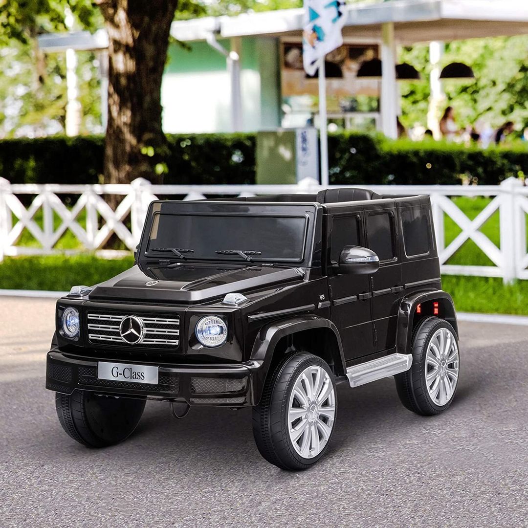 HOMCOM Licensed Mercedes Benz G500 Electric Ride On Car 12V - Black - Image 1