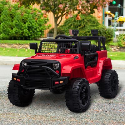 HOMCOM 12V Kids Electric Ride On Car Truck Toy SUV - Red