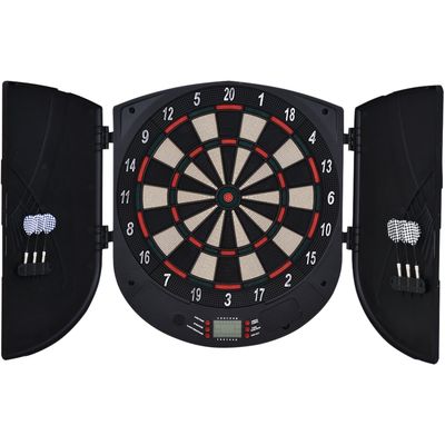 HOMCOM Electronic Dartboard 26 Games - Black
