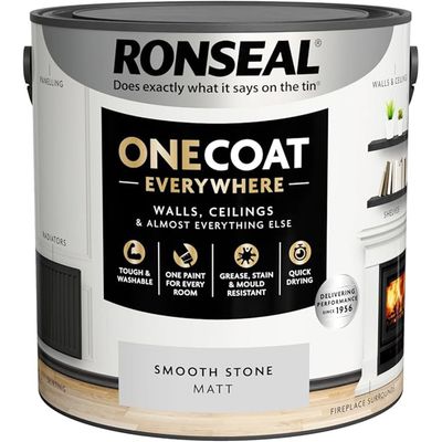 Ronseal One Coat Everywhere Interior Smooth Stone Matt 2.5 Litre KCB.7015103.12704.76