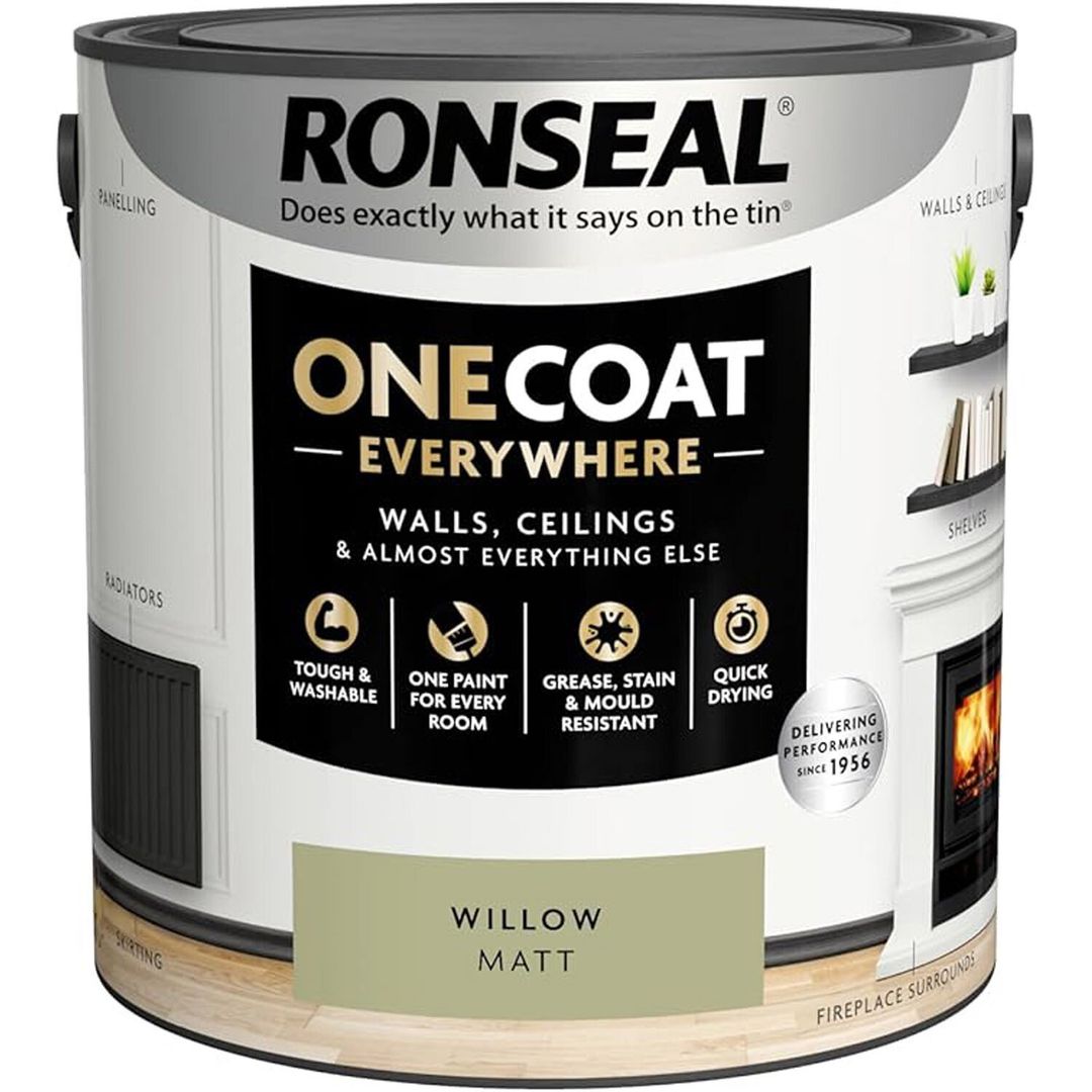 Ronseal One Coat Everywhere Interior Willow Matt 2.5 Litre KCB.7015103.62304.76 - Image 1