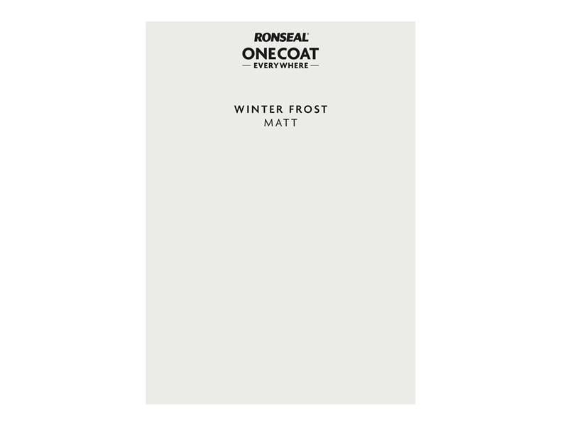 Ronseal One Coat Everywhere Peel and Stick Paint Sample - Winter Frost - Image 1