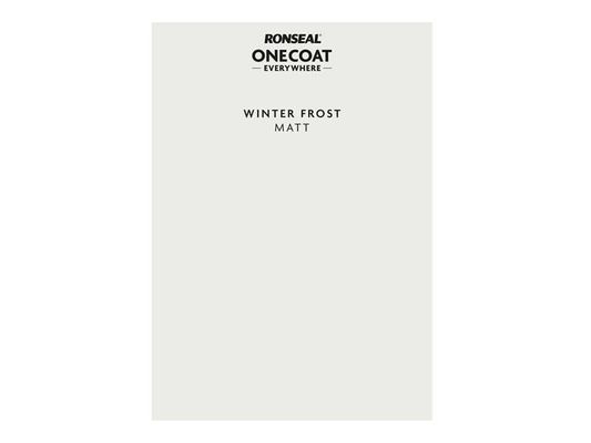 Ronseal One Coat Everywhere Peel and Stick Paint Sample - Winter Frost