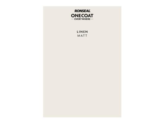 Ronseal One Coat Everywhere Peel and Stick Paint Sample - Linen