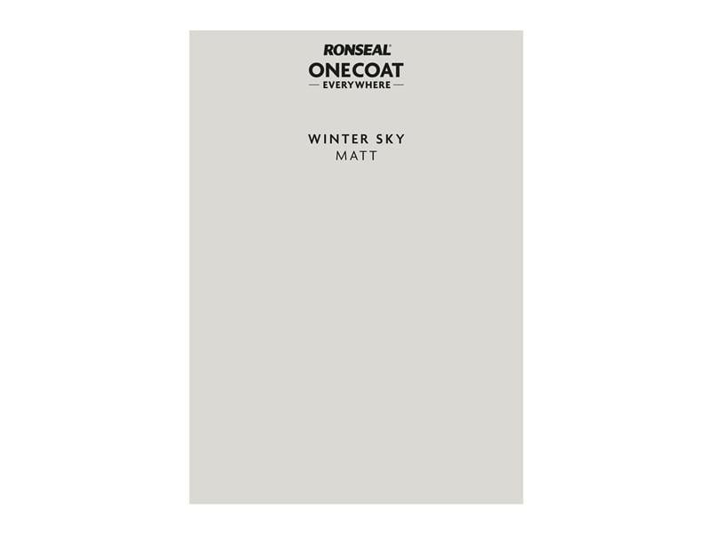 Ronseal One Coat Everywhere Peel and Stick Paint Sample - Winter Sky - Image 1