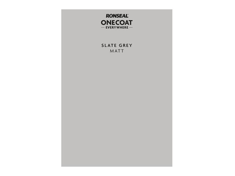 Ronseal One Coat Everywhere Peel and Stick Paint Sample - Slate Grey - Image 1