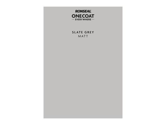 Ronseal One Coat Everywhere Peel and Stick Paint Sample - Slate Grey