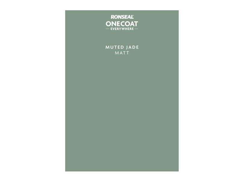 Ronseal One Coat Everywhere Peel and Stick Paint Sample - Muted Jade - Image 1
