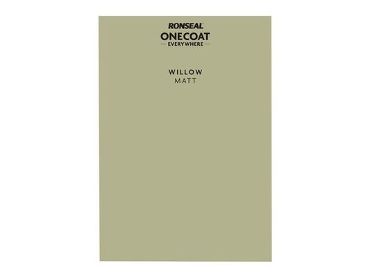 Ronseal One Coat Everywhere Peel and Stick Paint Sample - Willow