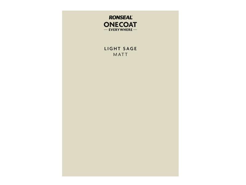Ronseal One Coat Everywhere Peel and Stick Paint Sample - Light Sage - Image 1