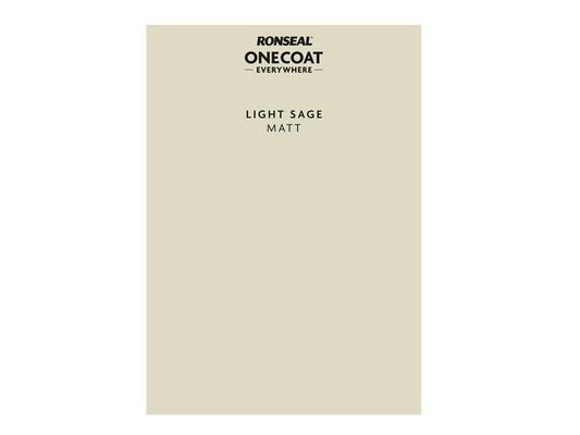 Ronseal One Coat Everywhere Peel and Stick Paint Sample - Light Sage