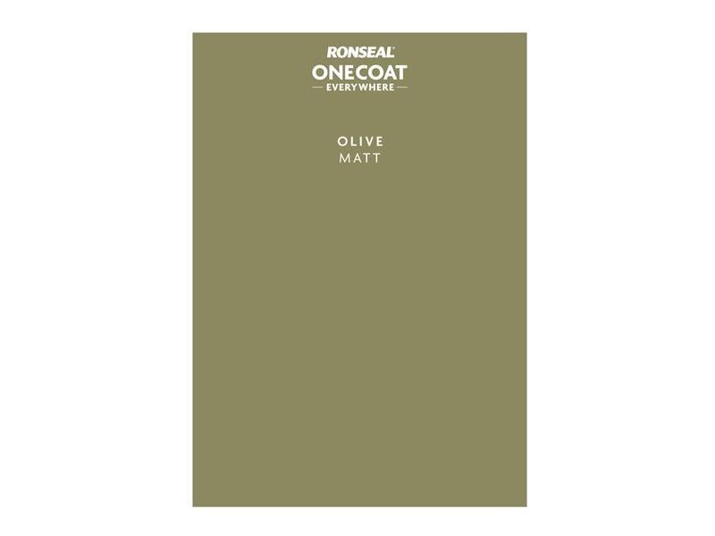 Ronseal One Coat Everywhere Peel and Stick Paint Sample - Olive - Image 1