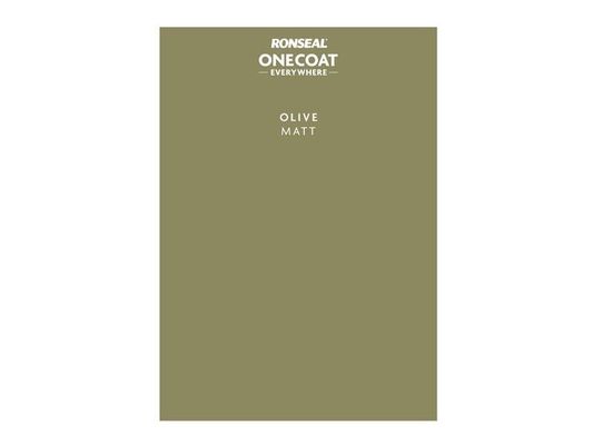 Ronseal One Coat Everywhere Peel and Stick Paint Sample - Olive