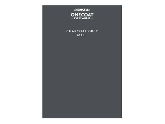 Ronseal One Coat Everywhere Peel and Stick Paint Sample - Charcoal Grey
