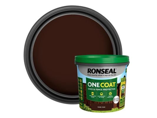 Ronseal One Coat Shed & Fence Protector 5L Dark Oak