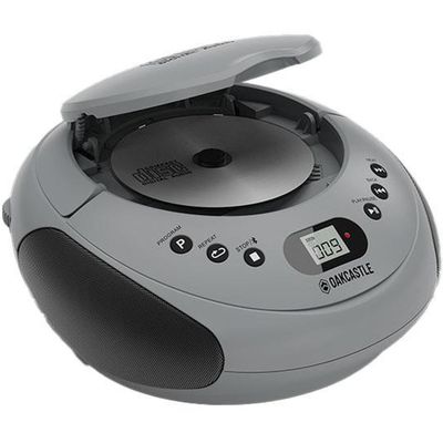 OAKCASTLE CD250 FM Bluetooth Boombox - Silver, Silver/Grey