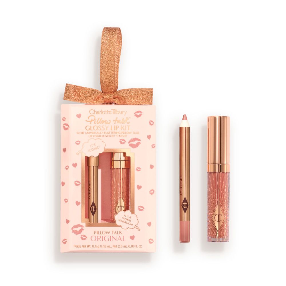 Charlotte Tilbury Pillow Talk Mini Glossy Lips Duo - Pillow Talk Original - Image 1