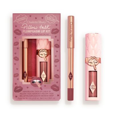 Charlotte Tilbury Pillow Talk Plumpgasm Lip Kit Pillow Talk Medium (0.8G + 2Ml)