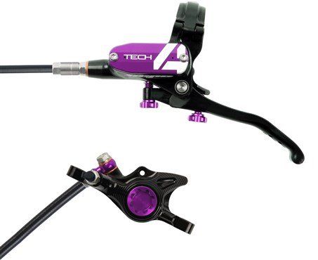 Hope Tech 4 X2 Brake Lever/Calliper Black/Purple - Thumbnail 2