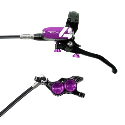 Hope Tech 4 E4 Brake Lever/Calliper Black/Purple
