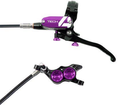 Hope Tech 4 E4 Brake Lever/Calliper Black/Purple - Thumbnail 2