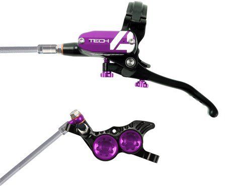 Hope Tech 4 V4 Brake Lever/Calliper Black/Purple - Thumbnail 2