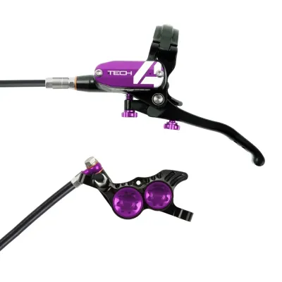 Hope Tech 4 V4 Brake Lever/Calliper Black/Purple
