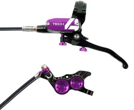 Hope Tech 4 V4 Brake Lever/Calliper Black/Purple - Thumbnail 2