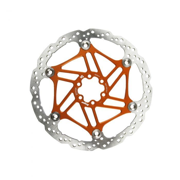 Hope V4 Vented Floating Rotor - 203mmOrange - Image 1