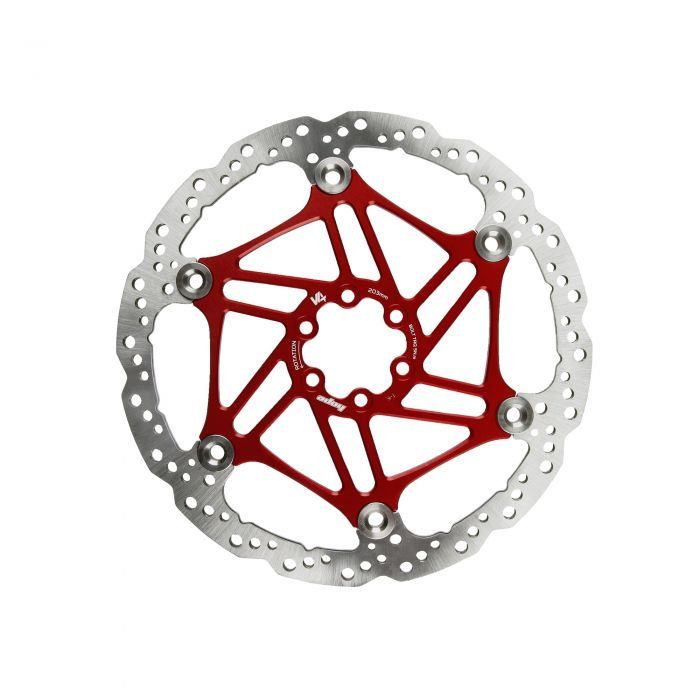 Hope V4 Vented Floating Rotor - 203mmRed - Image 1