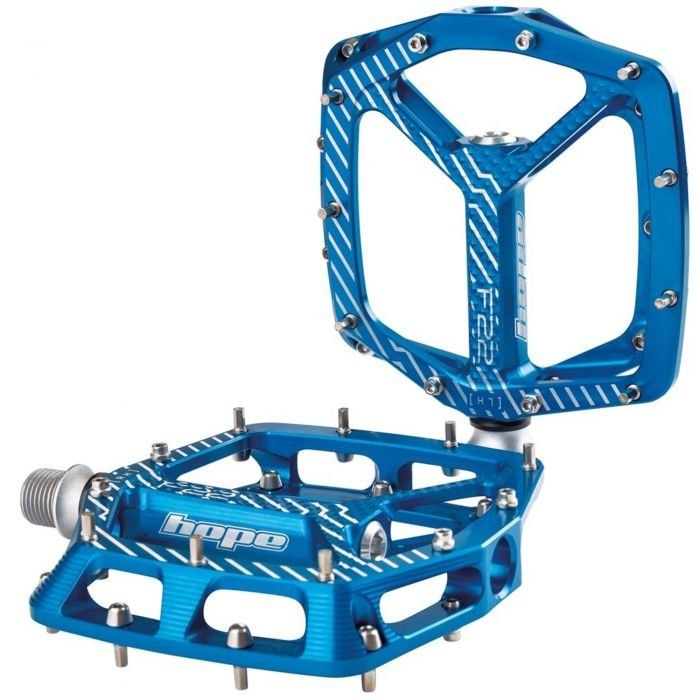 Hope F22 Flat Pedals - Blue - Image 1