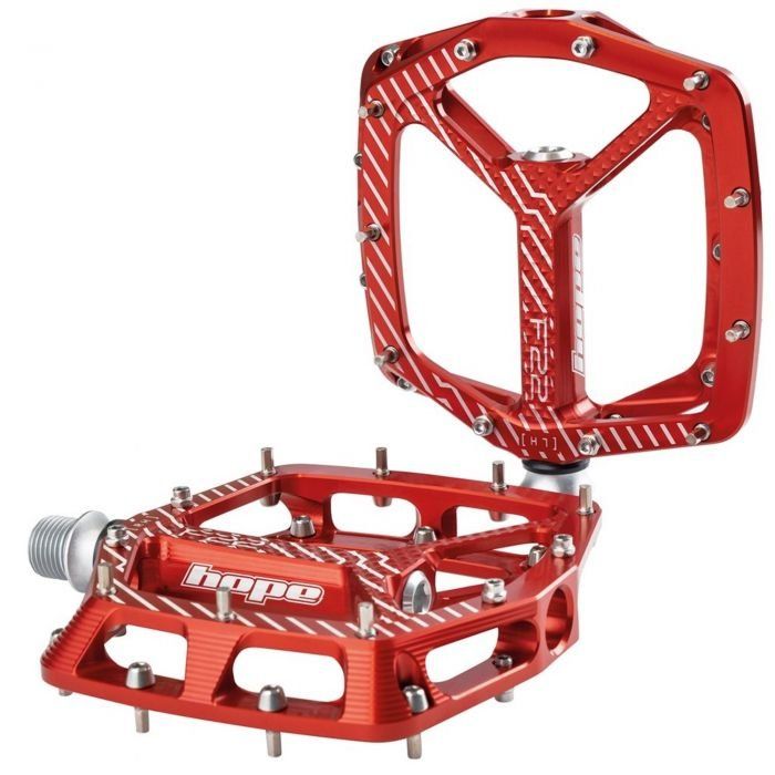 Hope F22 Flat Pedals - Red - Image 1