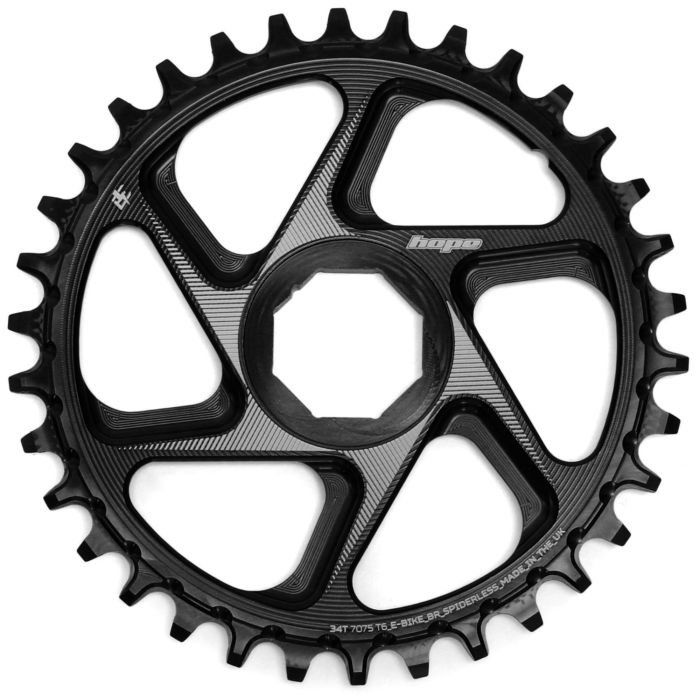 Hope R22 e-Bike Brose/Specialized Direct Mount Chainring - Black34T - Image 1