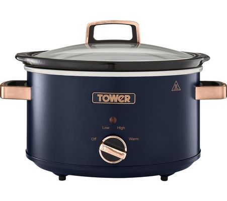 TOWER Cavaletto T16042MNB Slow Cooker - Blue, Blue