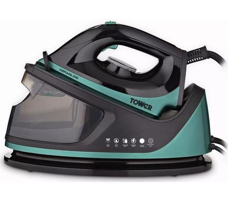 TOWER Ceraglide T22023TL Steam Generator Iron - Teal, Blue,Black