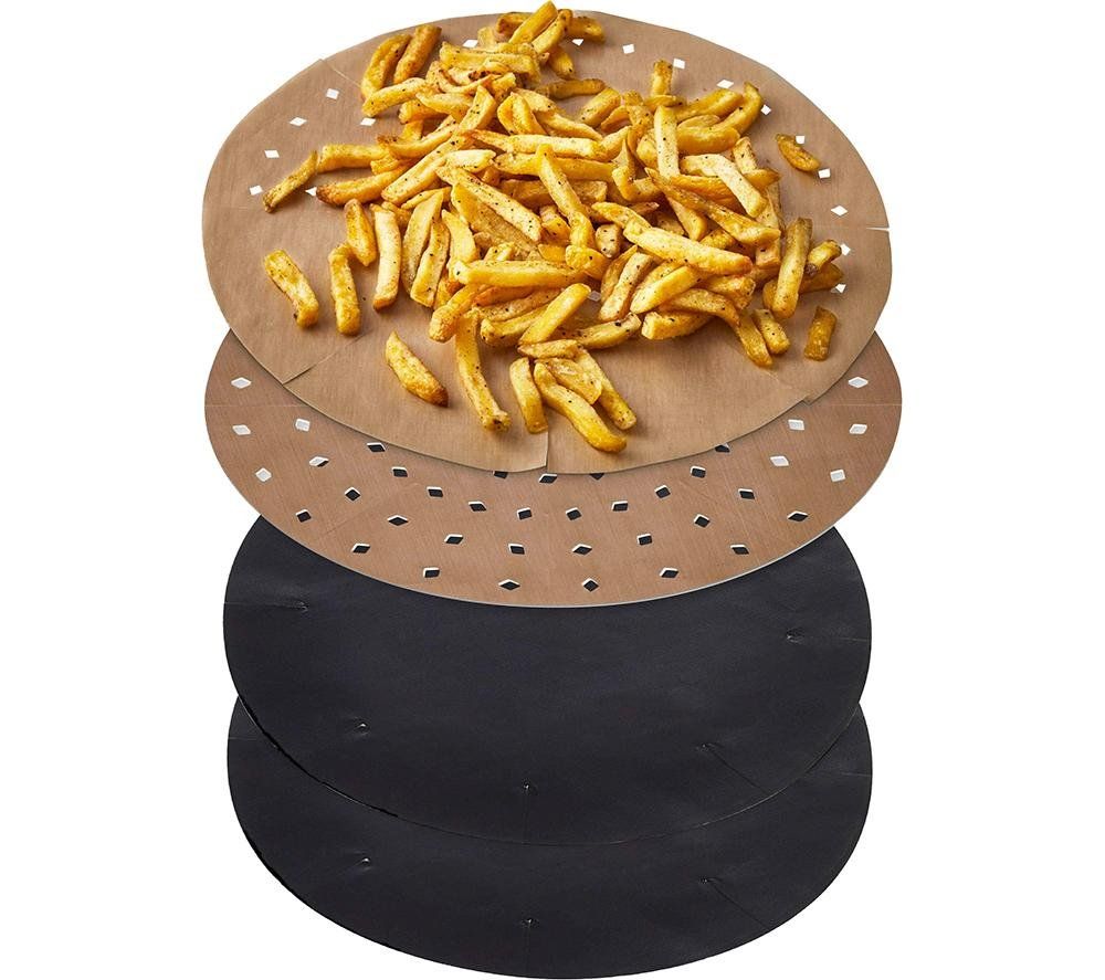 TOWER 5 - 7 Litre Air Fryer Liners - Pack of 4, Gold - Image 1