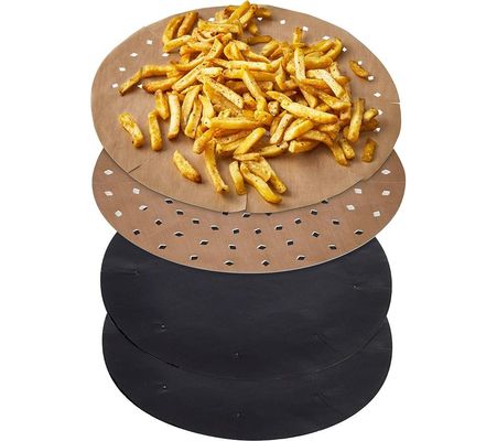 TOWER 5 - 7 Litre Air Fryer Liners - Pack of 4, Gold