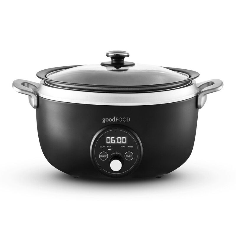 GOOD FOOD GF16010 Slow Cooker - Black, Black - Image 1